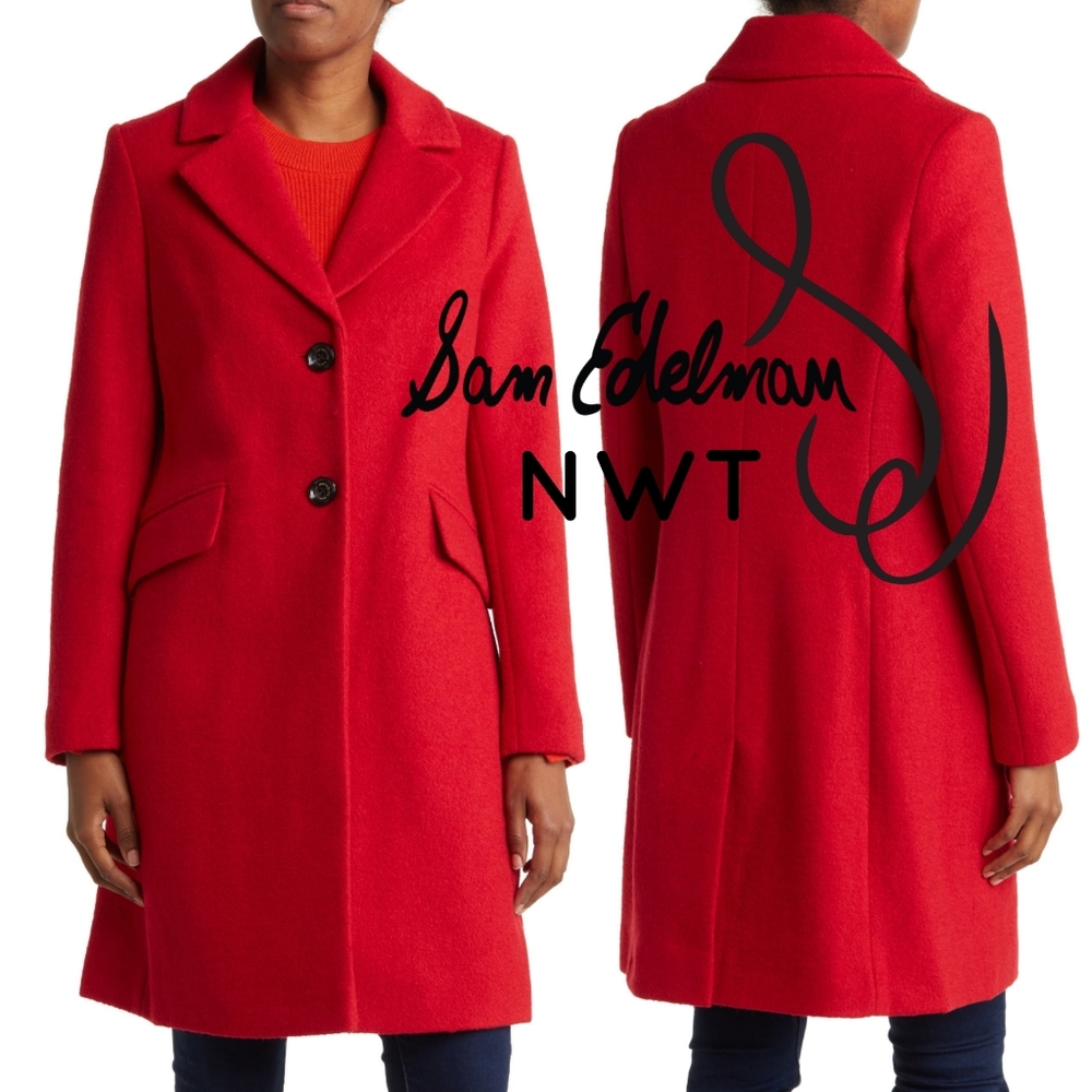 Sam Edelman Coat - XL - Red